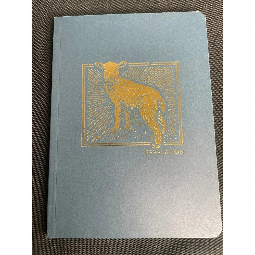 Thomas Nelson The Abide Bible Journals Revelation NET Softcover Blue Gold Foil